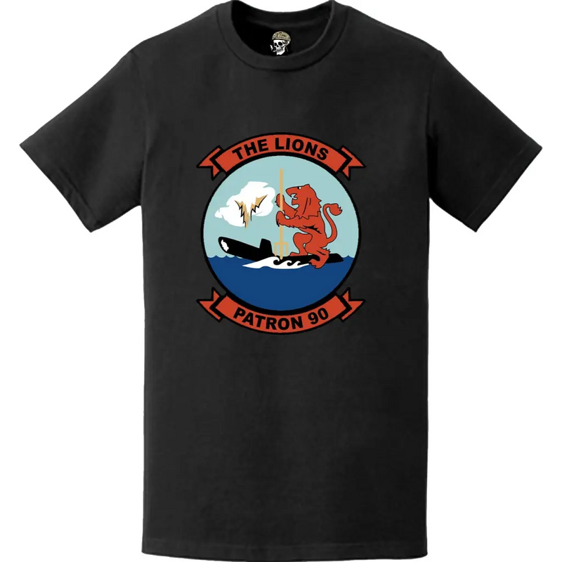 第90哨戒飛行隊 (VP-90) パッチ ロゴ デカール エンブレム 胸部 Tシャツ