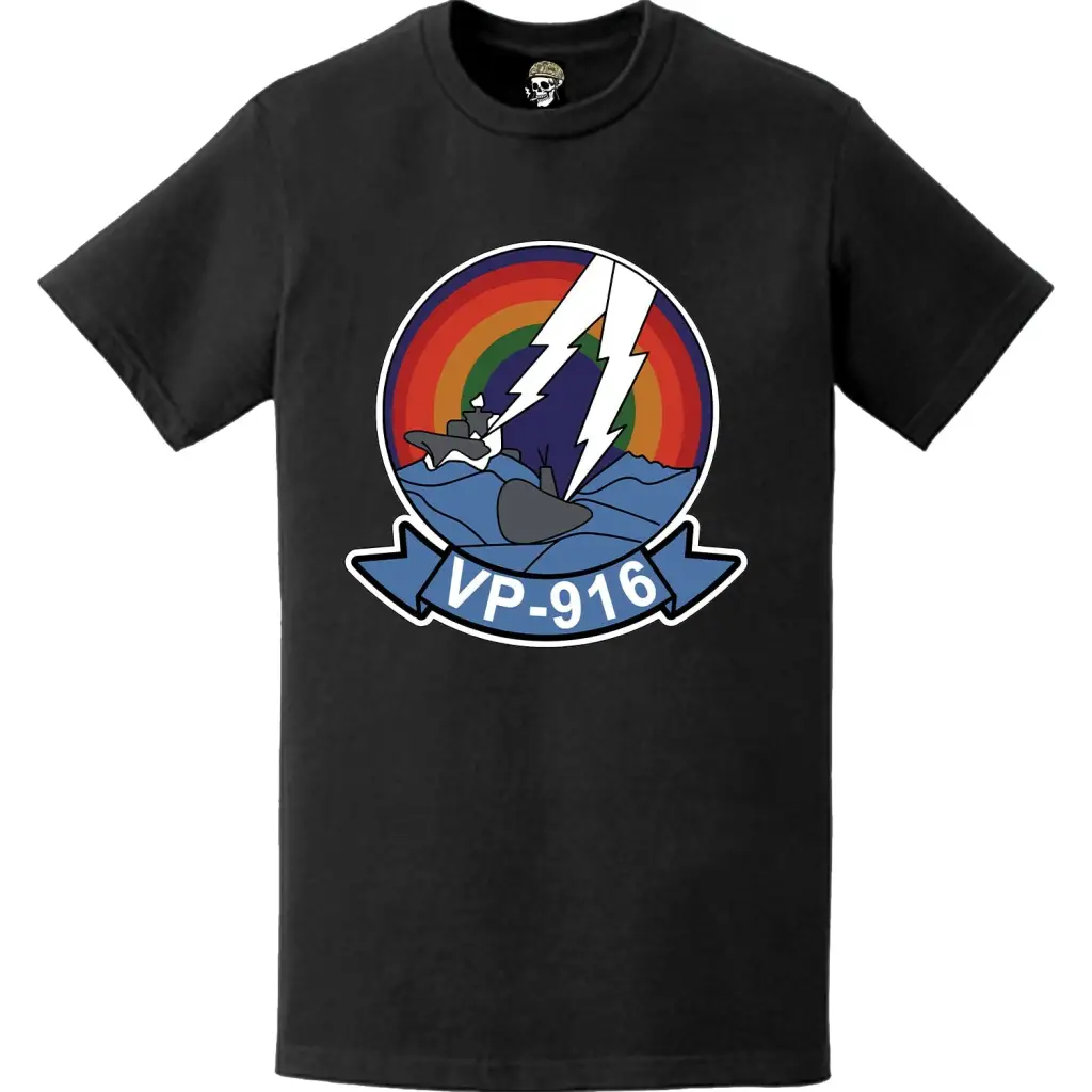 Patrol Squadron 916 (VP-916) Patch Logo Decal Emblem Chest T-Shirt Tactically Acquired   