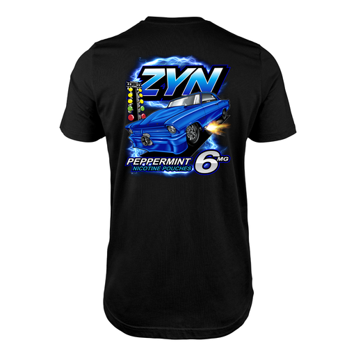 Zyn Peppermint Racing T-Shirt Tactically Acquired Black Small 