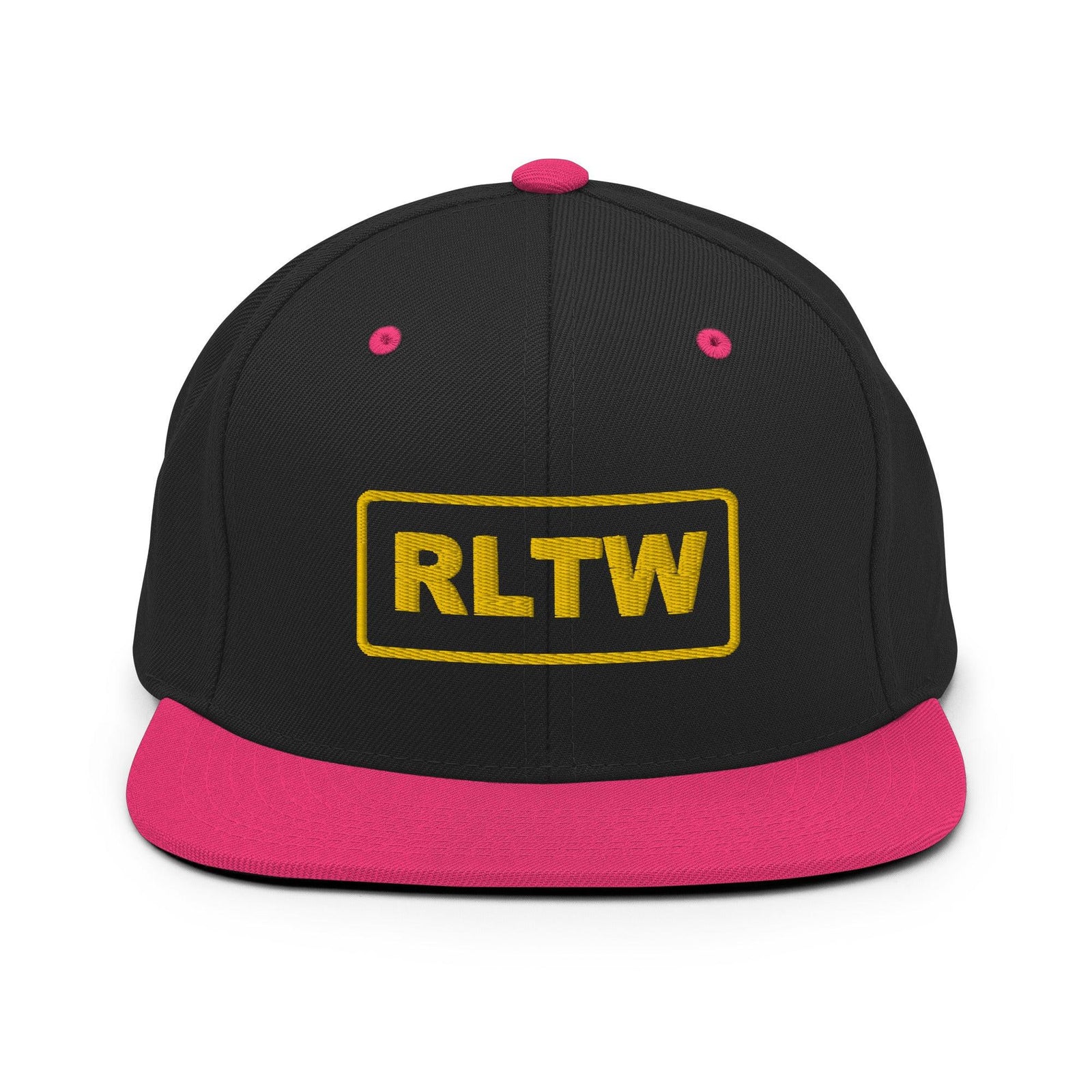 Rangers Lead the Way RLTW Embroidered Snapback Hat Tactically Acquired Black/ Neon Pink  