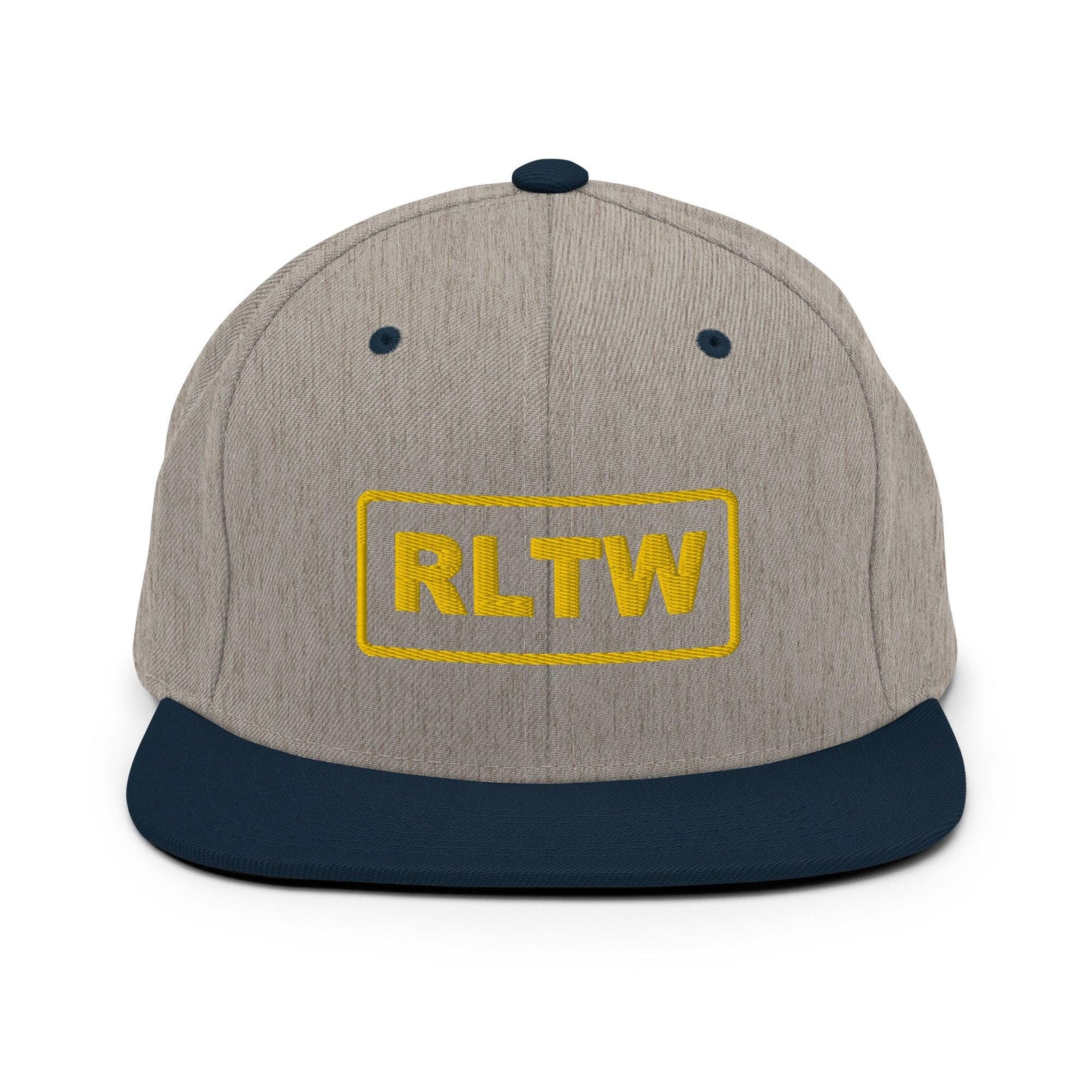 Rangers Lead the Way RLTW Embroidered Snapback Hat Tactically Acquired Heather Grey/ Navy  