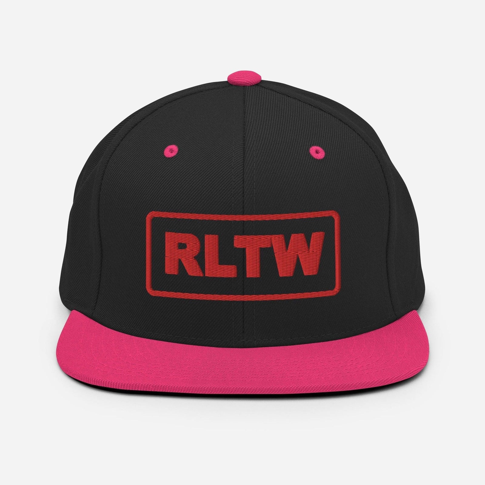 RLTW Rangers Lead the Way Embroidered Snapback Hat Tactically Acquired Black/ Neon Pink  