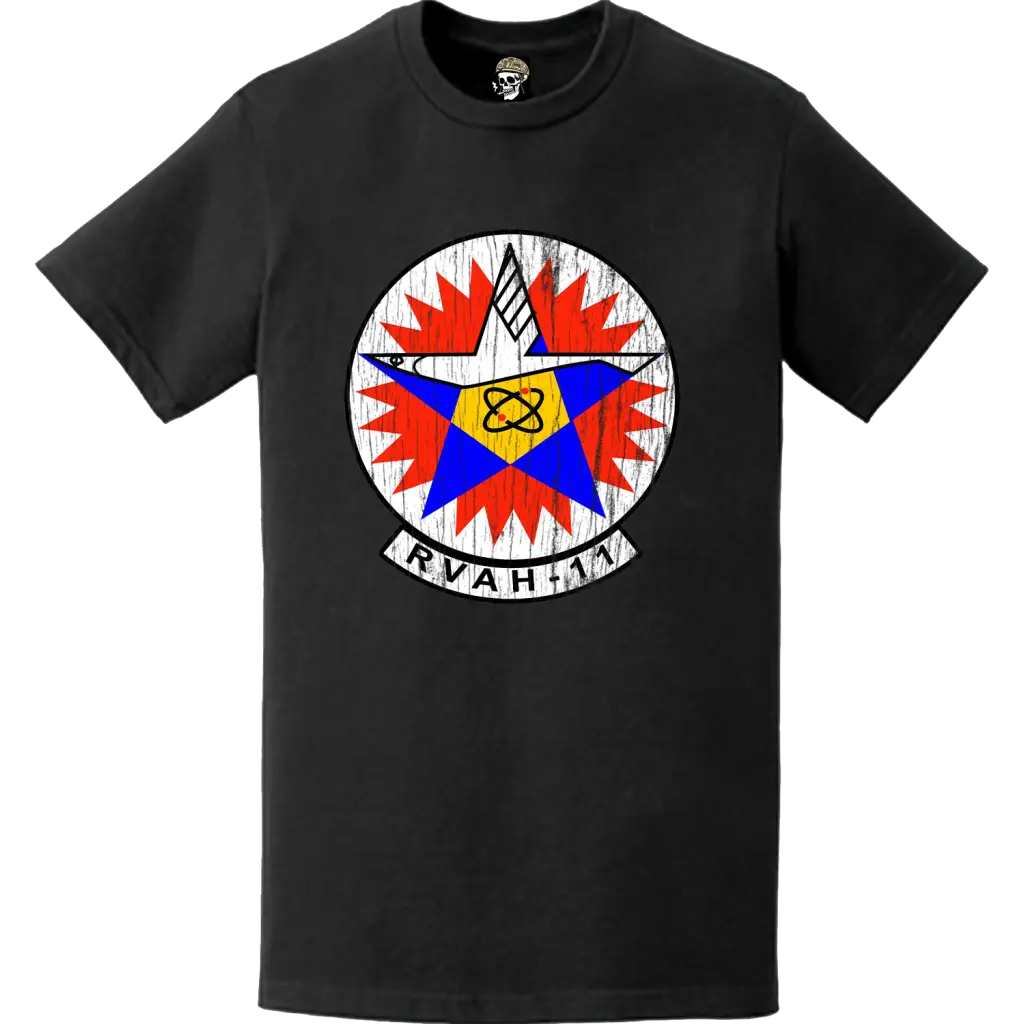 RVAH-11 Distressed Patch Logo Decal Emblem T-Shirt Tactically Acquired   
