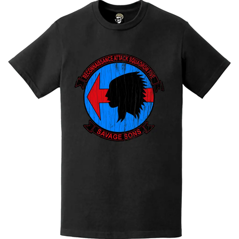 RVAH-5 苦悩のパッチロゴデカールエンブレムTシャツ