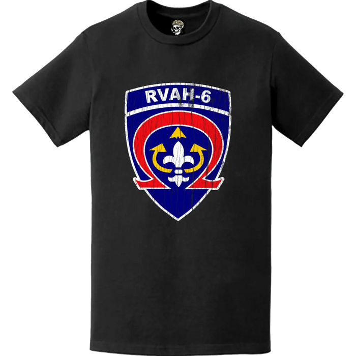 RVAH-6 Distressed Patch Logo Decal Emblem T-Shirt Tactically Acquired   