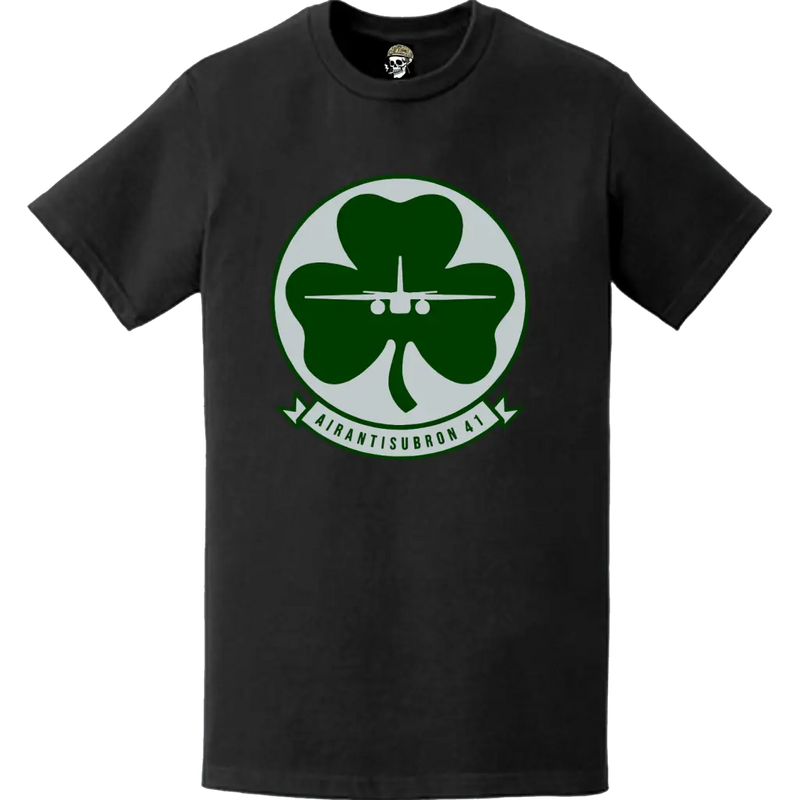 第41対潜飛行隊（VS-41）「シャムロックス」パッチロゴデカールエンブレムTシャツ