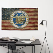 SEAL Team 10 Emblem Indoor Wall Flag Tactically Acquired   