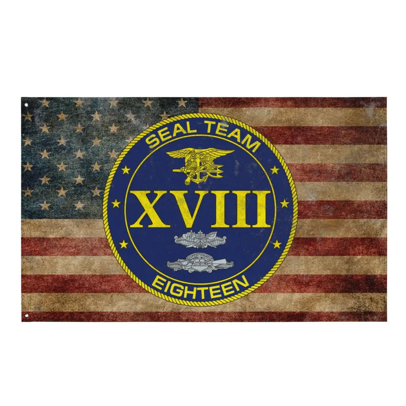 SEAL Team 18 Emblem Indoor Wall Flag