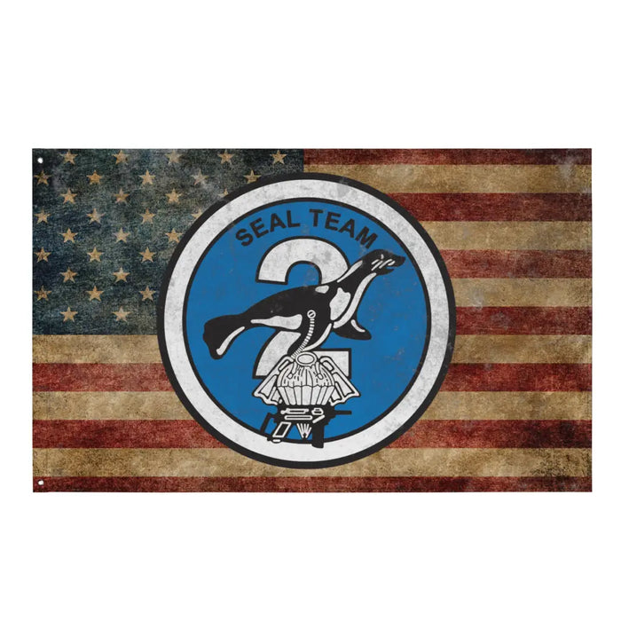 SEAL Team 2 Emblem Indoor Wall Flag Tactically Acquired Default Title  