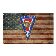 SEAL Team 7 Emblem Indoor Wall Flag Tactically Acquired Default Title  