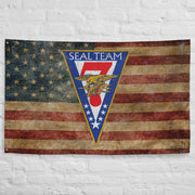 SEAL Team 7 Emblem Indoor Wall Flag Tactically Acquired   
