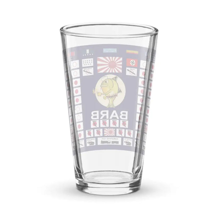 USS Barb (SS-220) Battle Flag Pint Glass Tactically Acquired   