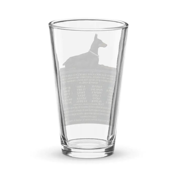 Doberman War Dog Memorial USMC WW2 Legacy Pint Glass Tactically Acquired   