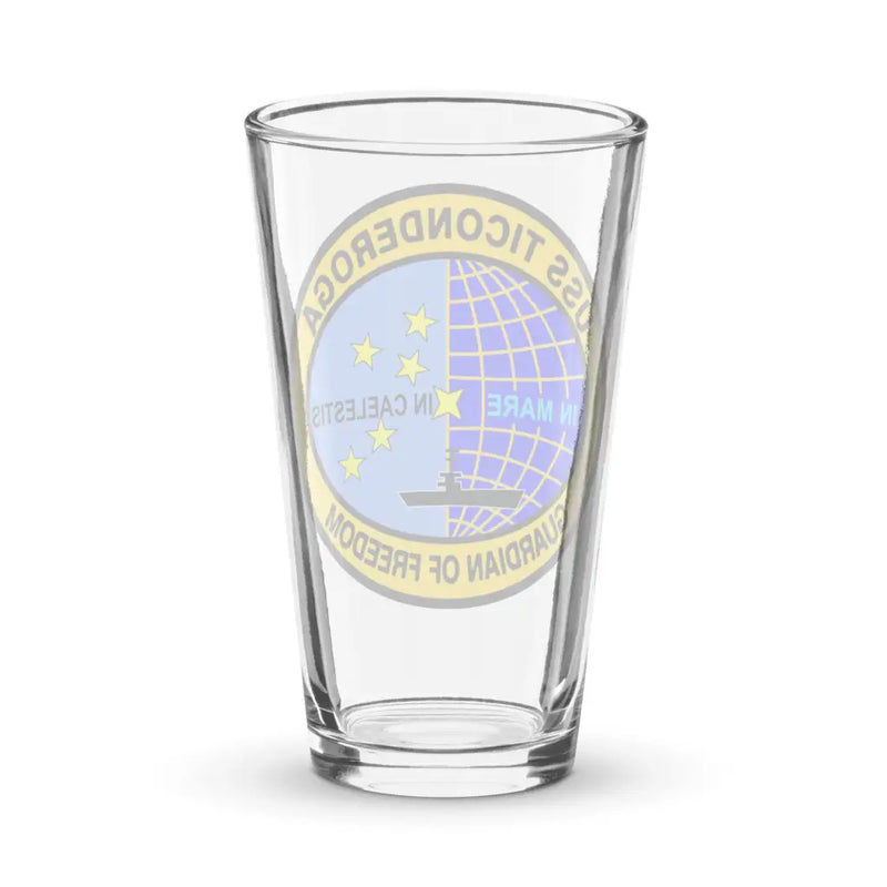 USS Ticonderoga (CV-14) Pint Beer Glass