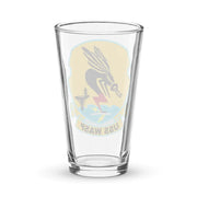 USS Wasp (CV-18) Pint Beer Glass Tactically Acquired   