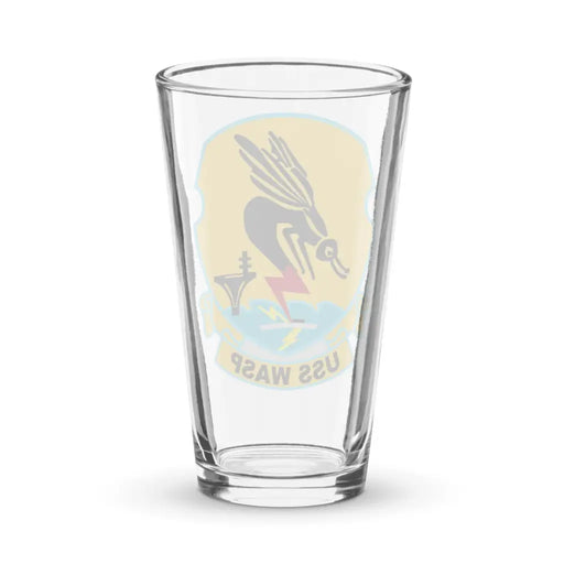 USS Wasp (CV-18) Pint Beer Glass Tactically Acquired   