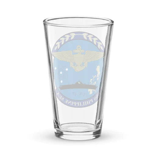 USS Philippine Sea (CV-47) Beer Pint Glass Tactically Acquired   