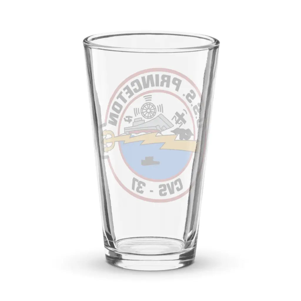 USS Princeton (CVS-37) Beer Pint Glass Tactically Acquired   