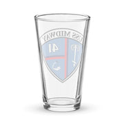 USS Midway (CV-41) Beer Pint Glass Tactically Acquired   