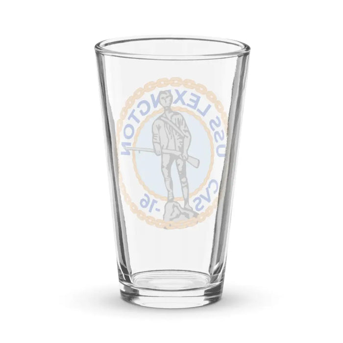 USS Lexington (CVS-16) Beer Pint Glass Tactically Acquired   