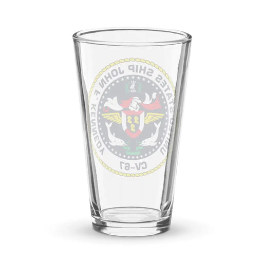 USS John F. Kennedy (CV-67) Beer Pint Glass Tactically Acquired   