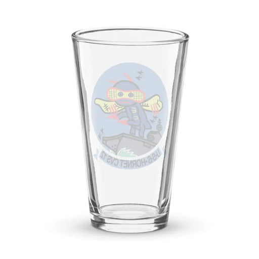 USS Hornet (CVS-12) Beer Pint Glass Tactically Acquired   