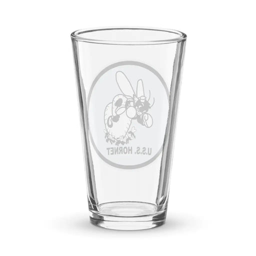 USS Hornet (CV-8) Beer Pint Glass Tactically Acquired   