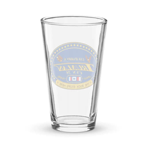 USS Harry S. Truman (CVN-75) Beer Pint Glass Tactically Acquired   