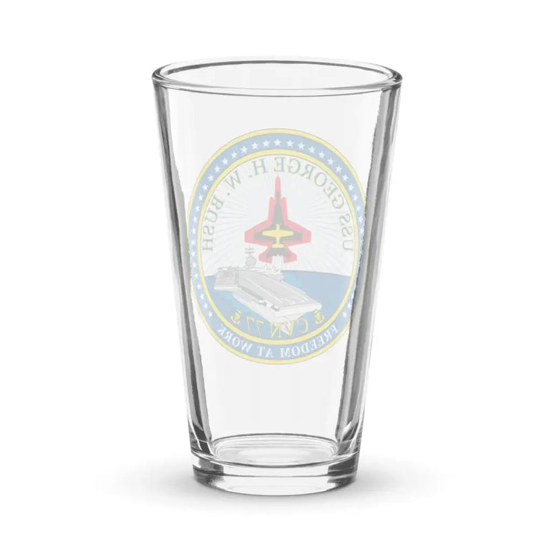 USS George H.W. Bush (CVN-77) Beer Pint Glass