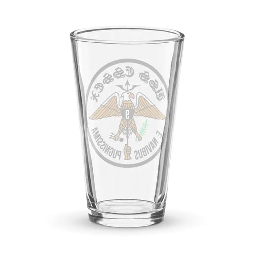 USS Essex (CV-9) Beer Pint Glass Tactically Acquired   