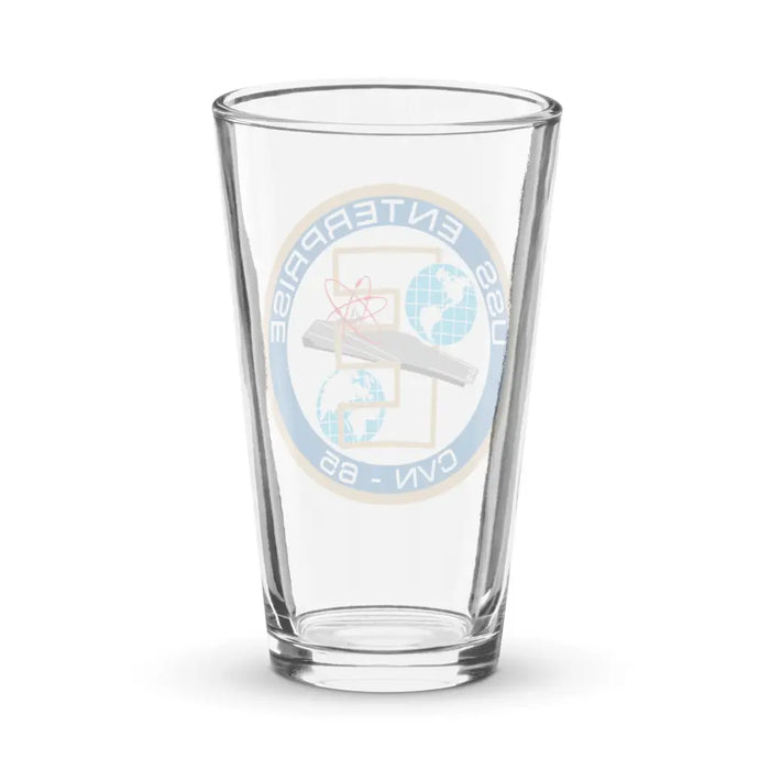 USS Enterprise (CVN-65) Beer Pint Glass Tactically Acquired   