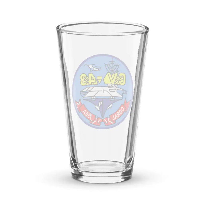 USS Coral Sea (CV-43) Beer Pint Glass
