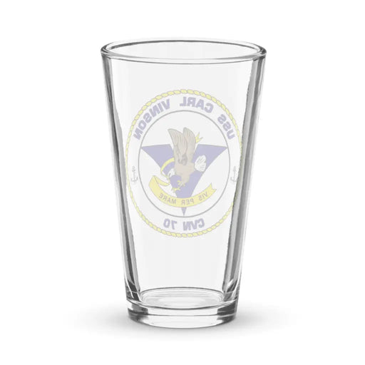 USS Carl Vinson (CVN-70) Beer Pint Glass Tactically Acquired   