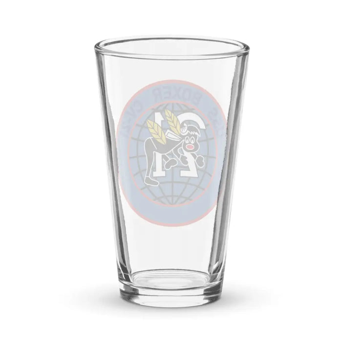 USS Boxer (CV-21) Beer Pint Glass Tactically Acquired   