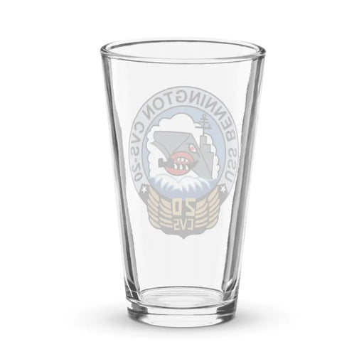 USS Bennington (CVS-20) Beer Pint Glass Tactically Acquired   