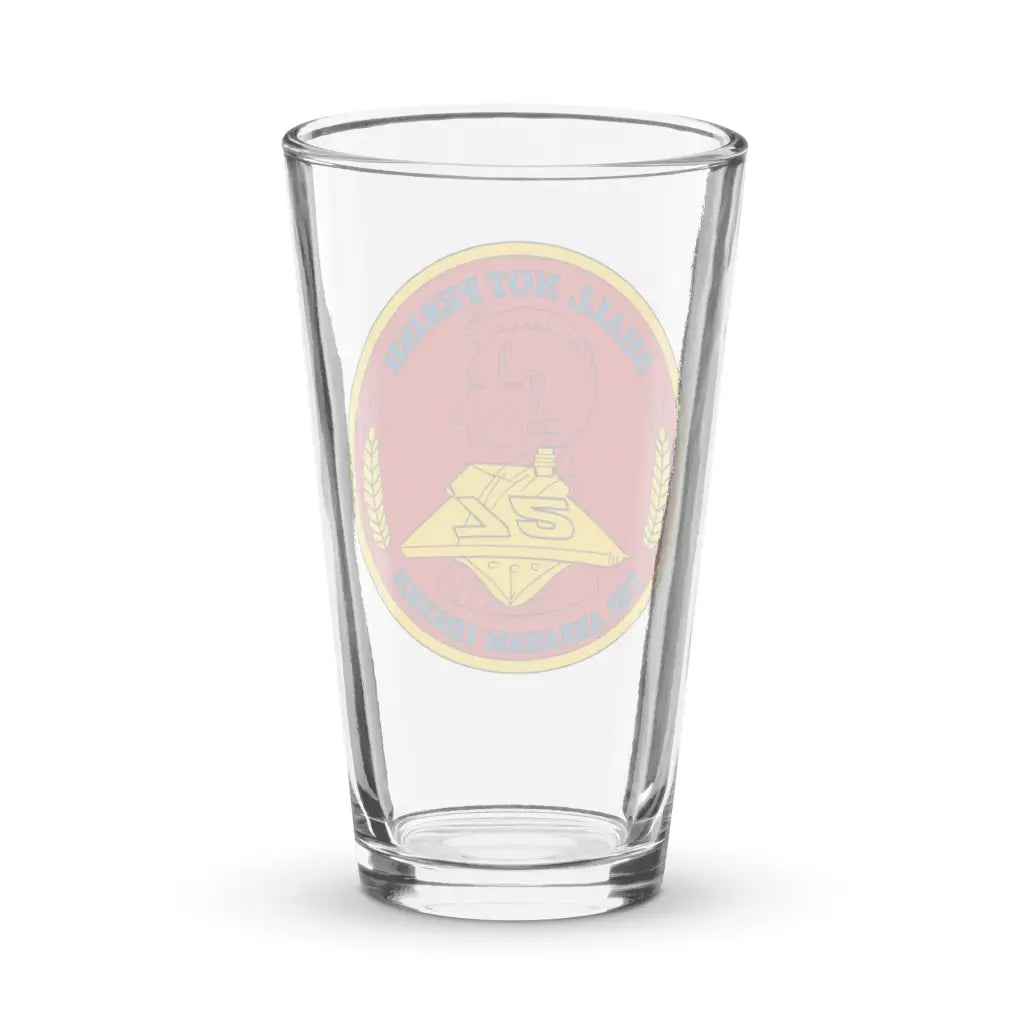 USS Abraham Lincoln (CV-72) Pint Glass Tactically Acquired   