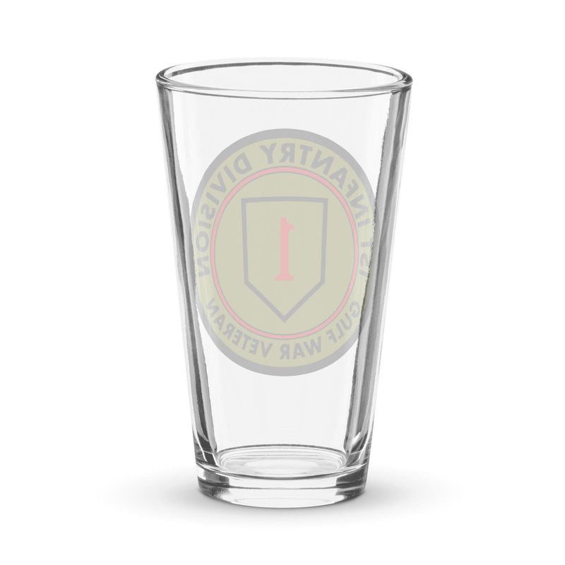 1st Infantry Division Gulf War Veteran Beer Pint Glass