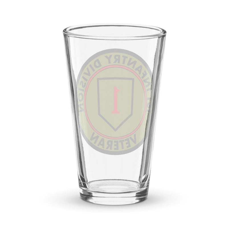 1st Infantry Division Veteran Beer Pint Glass