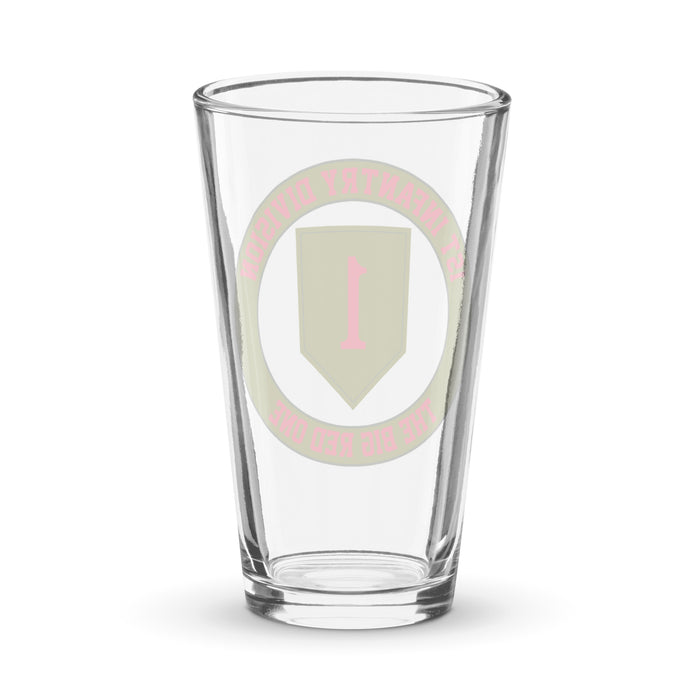 1st Infantry Division "The Big Red One" Beer Pint Glass Tactically Acquired   