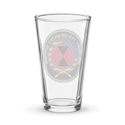 7th Infantry Division American Flag Beer Pint Glass Tactically Acquired   