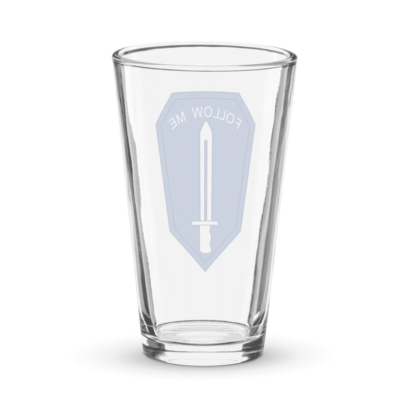 U.S. Infantry School Logo Emblem Beer Pint Glass