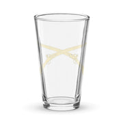 U.S. Infantry Crossed Rifles Beer Pint Glass Tactically Acquired   