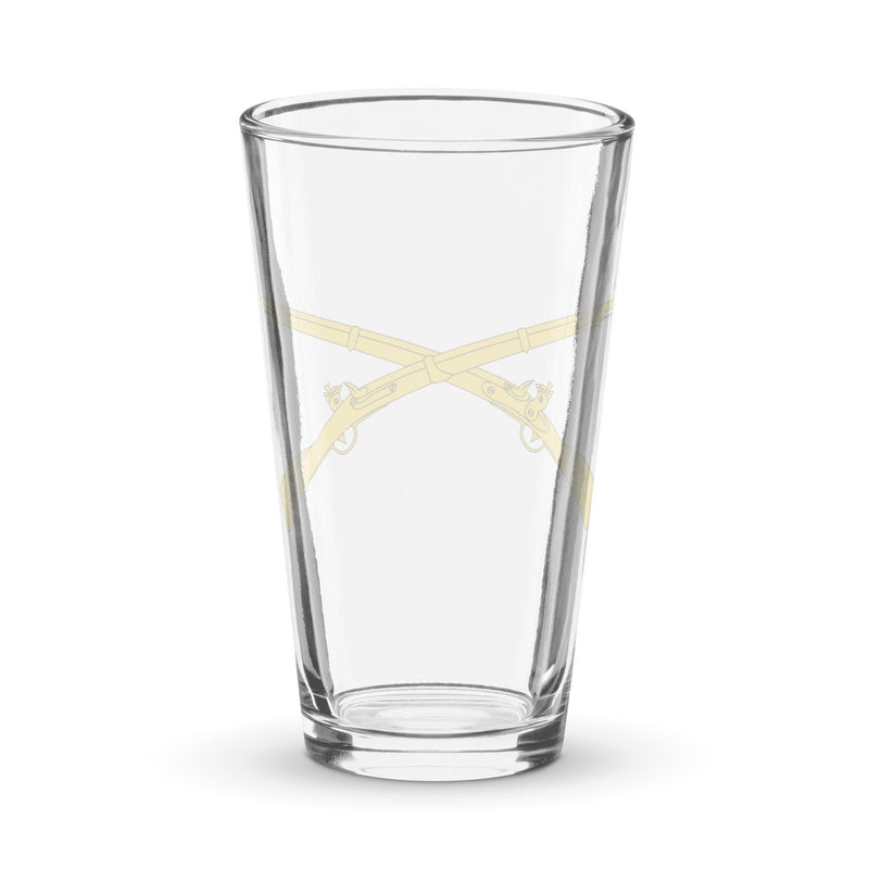 U.S. Infantry Crossed Rifles Beer Pint Glass