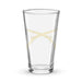 U.S. Infantry Crossed Rifles Beer Pint Glass Tactically Acquired   