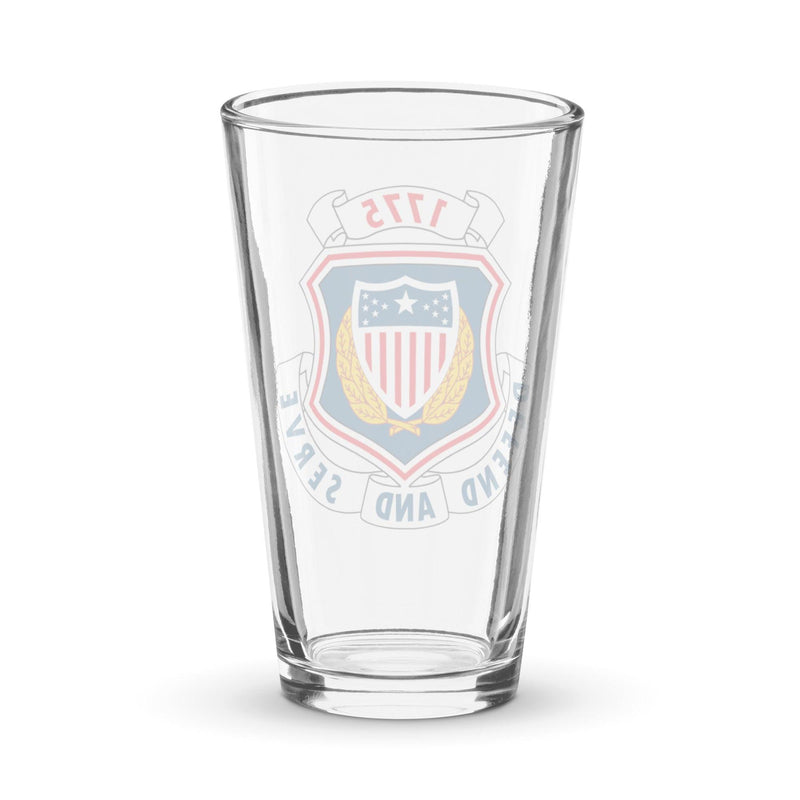 U.S. Army Adjutant General's Corps DUI Logo Beer Glass