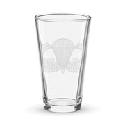 U.S. Army Parachutist Badge Beer Pint Glass Tactically Acquired   