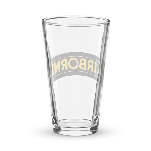 U.S. Army Airborne Tab Beer Pint Glass Tactically Acquired   