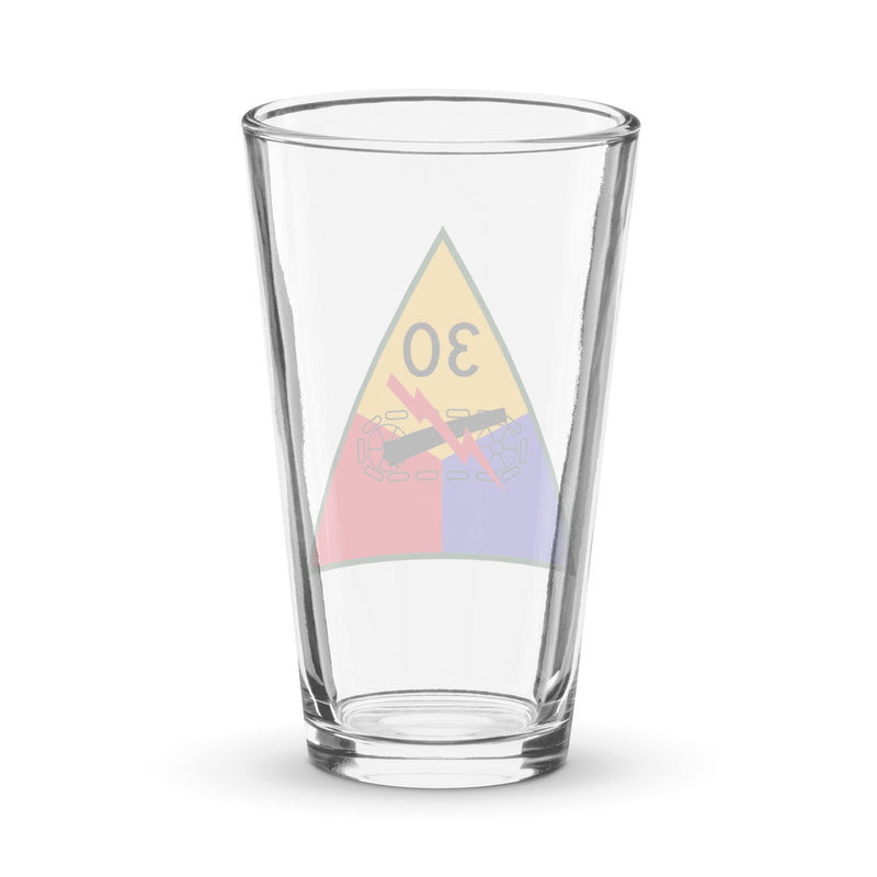 30th Armored Division Beer Pint Glass