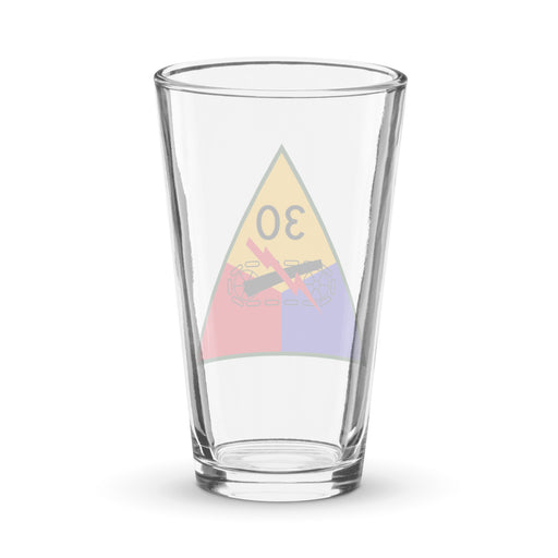 30th Armored Division Beer Pint Glass Tactically Acquired   