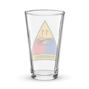 11th Armored Division Beer Pint Glass Tactically Acquired   